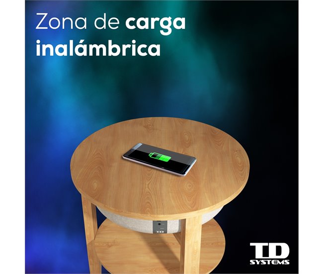 Altavoz Mesa Bluetooth de 30W - TD Systems SM30B11WC8B Madera
