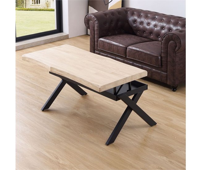 Mesa de centro elevable Xena Fit 60x120 Roble