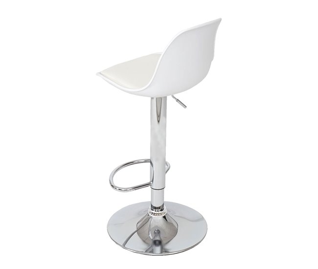 2x taburetes de bar taburete giratorio con base sintética Gris