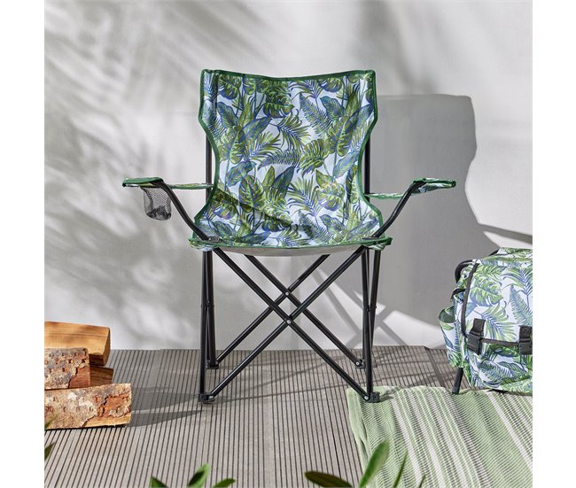 2 Sillas Plegables para exterior de Camping Verde