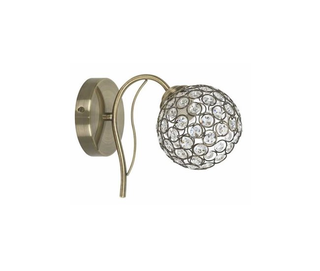 Aplique De Pared Metal Serie Balbina Dorado