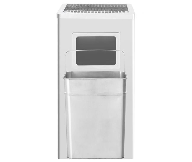 Cenicero de hotel cubo de basura litros acero Gris