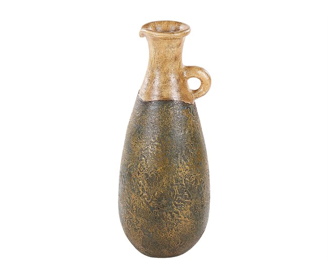 Beliani Jarrón decorativo MARONEJA Verde
