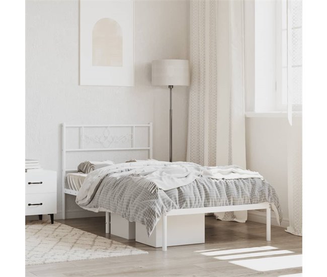 Estructura de cama 90x190 Blanco