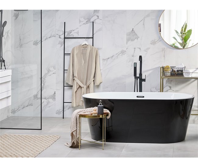 Beliani Bañera independiente HAVANA 72x170 Negro