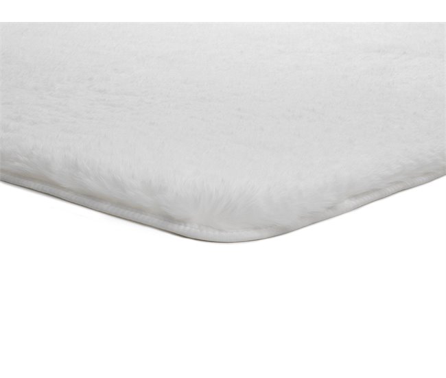 Alfombra lavable de pelo alto ALPACA - ATTICGO 80x150 Blanco