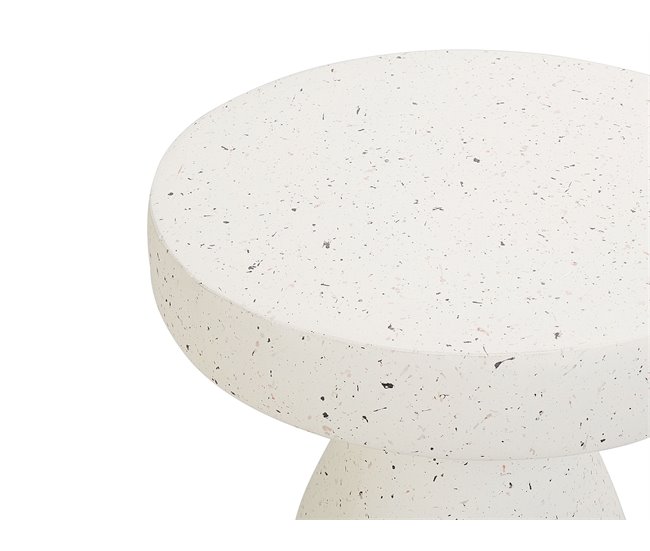 Beliani Mesa auxiliar BIVIERE Blanco