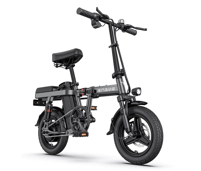 ENGWE T14 EU - Bicicleta eléctrica compacta | Autonomía de 45KM Gris