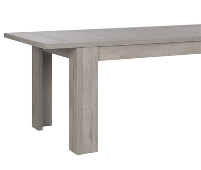 Mesa extensible BOSTON roble y gris Roble Gris