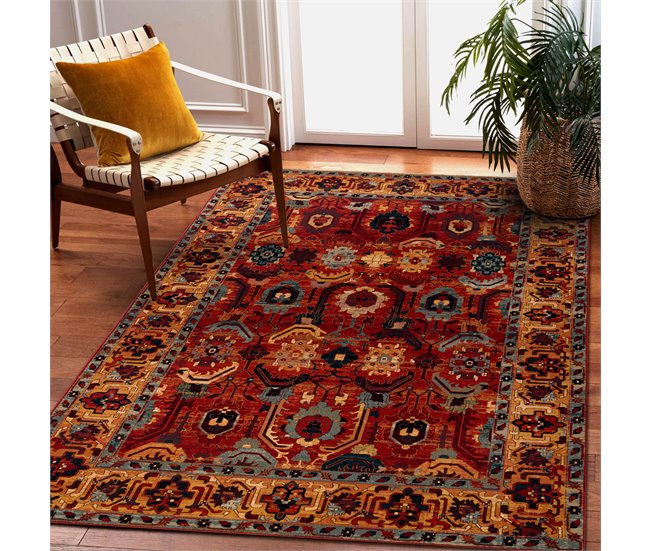 Alfombra de lana SUPERIOR OMAN oriental 200x300 Rojo