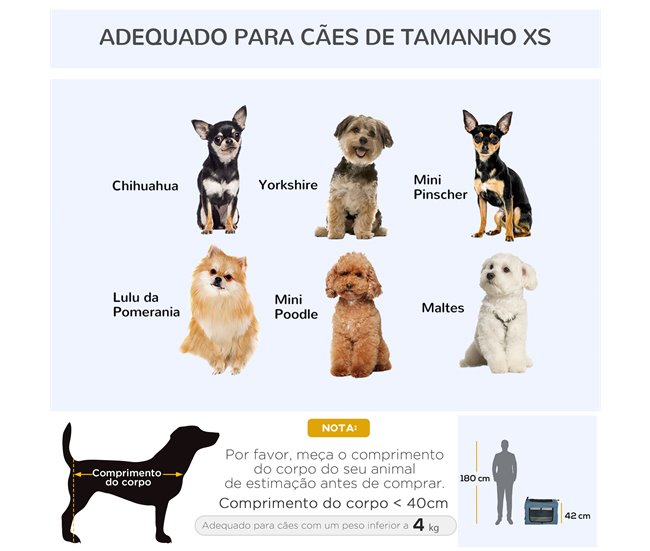 Transportín para Mascotas Acero, Tela Oxford, Malla PawHut Azul