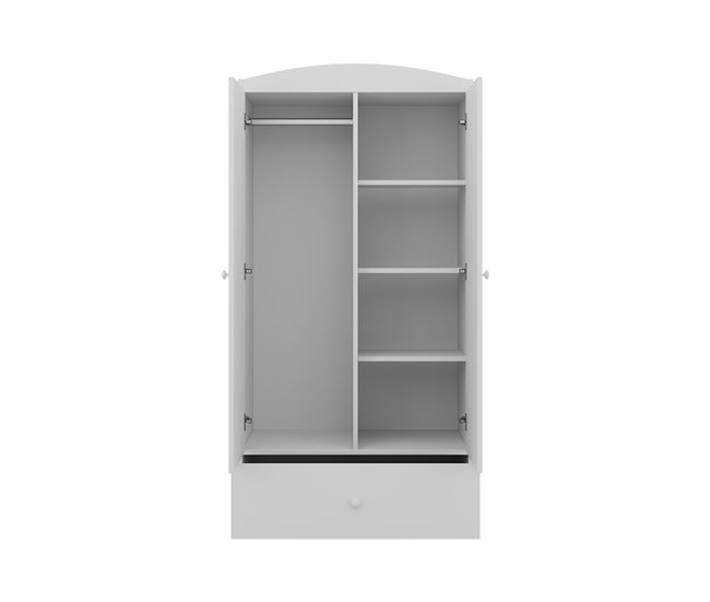 Armario 2 puertas 1 cajón Kocot Kids Babydream Bombero Blanco