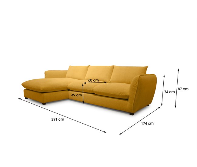 Chaise longue CLEMENCE Amarillo