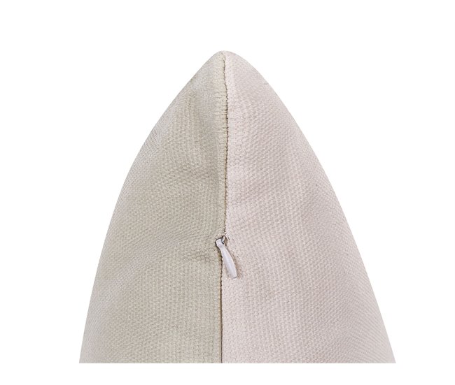 Beliani Cojín decorativo FATSIA Gris Oscuro