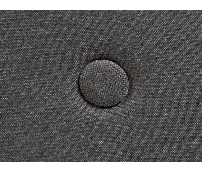 Beliani Cama con somier Poliéster RENNES II Gris Oscuro