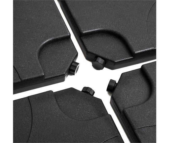Base de Sombrilla HDPE Outsunny 50x50 Negro