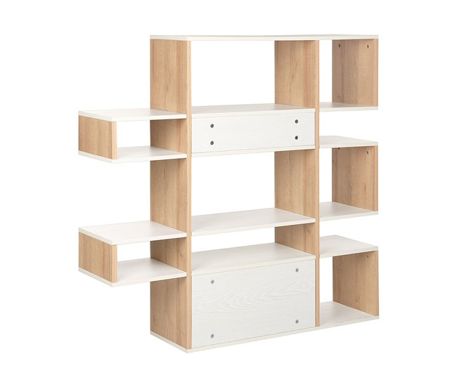 Beliani Librería AMARILO Marron