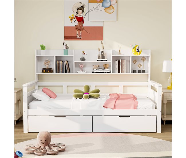 Camas infantiles 96x205 Blanco