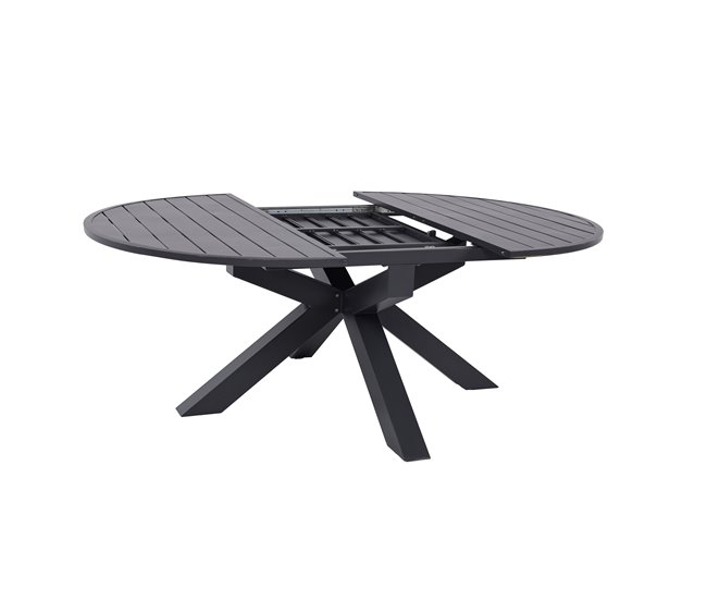 Mesa extensible jardín REMY color gris oscuro Gris Oscuro