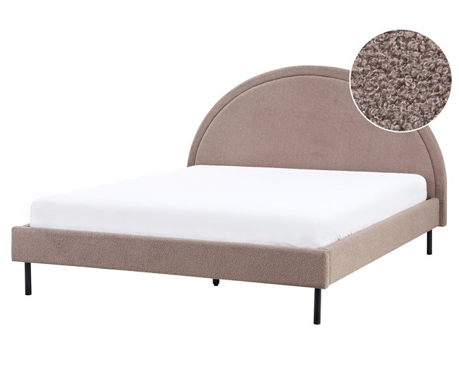Beliani Cama Bouclé MARGUT 172x214 Beige