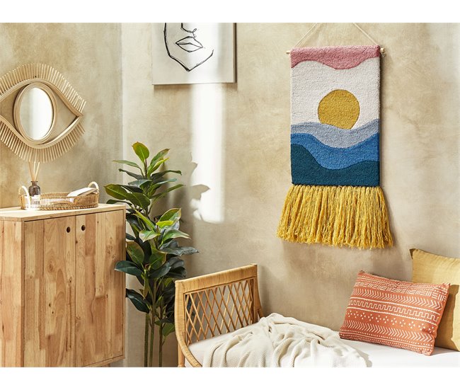 Beliani Decoración de pared de tela HASILPUR Multicolor