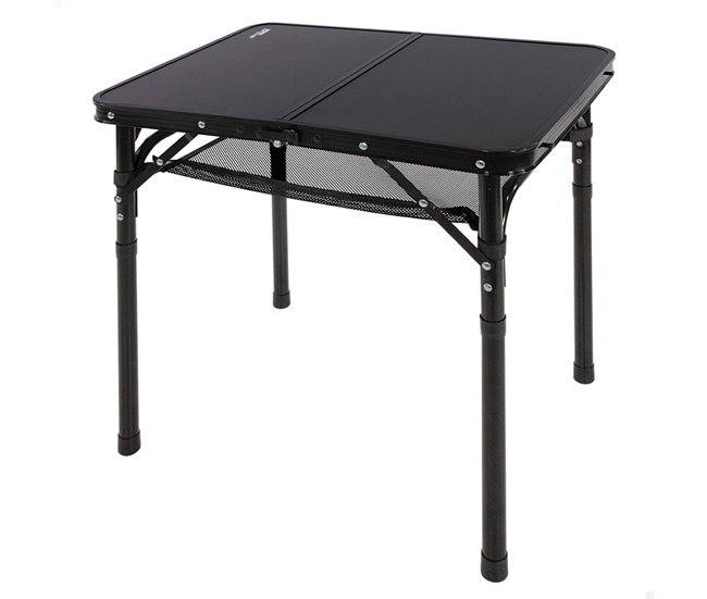 Aktive Mesa plegable camping maletín pequeña Negro