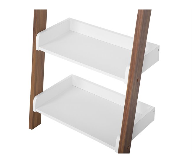 Beliani Estante para libros MOBILE TRIO 65 Blanco