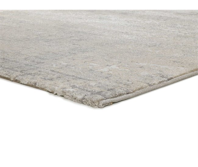Alfombra geométrica con relieve HL-VINTAGE - ATTICGO 80x150 Crema