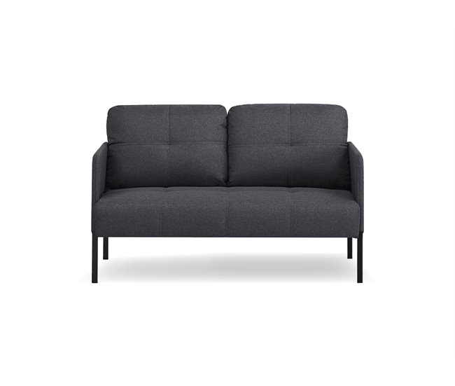 Sofá 2 plazas color gris oscuro POP Gris Oscuro