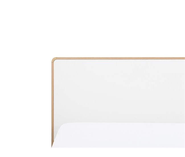 Beliani Cama LED MDF SERRIS 188x215 Marron