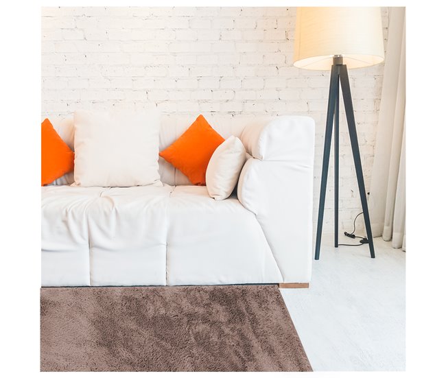 Acomoda Textil – Alfombra de Pelo Suave. (Nilo) 120x60 Marron