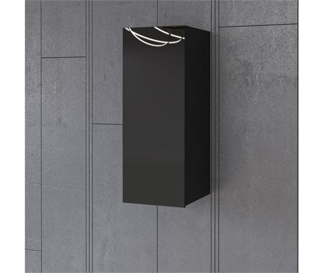 Armario de pared 1 puerta Mathis Negro