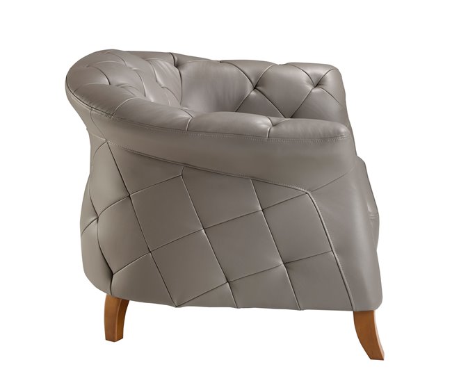 ANGEL CERDÁ Sillón piel Gris