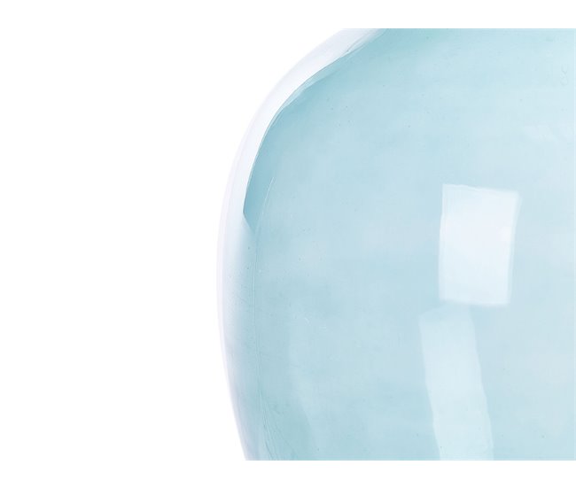 Beliani Jarrón para flores ROTI Azul Claro