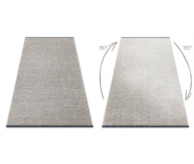 Alfombra FLORENCE 24021 glamour tejido plano flecos 175x270 Crema