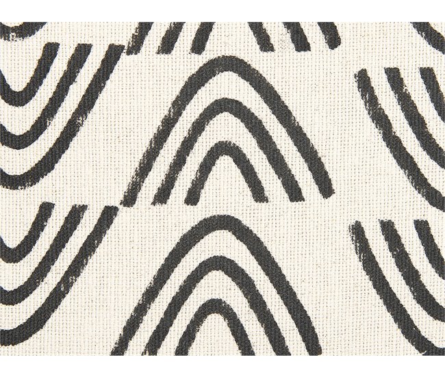 Beliani Cojín decorativo MAYS Blanco/ Beige