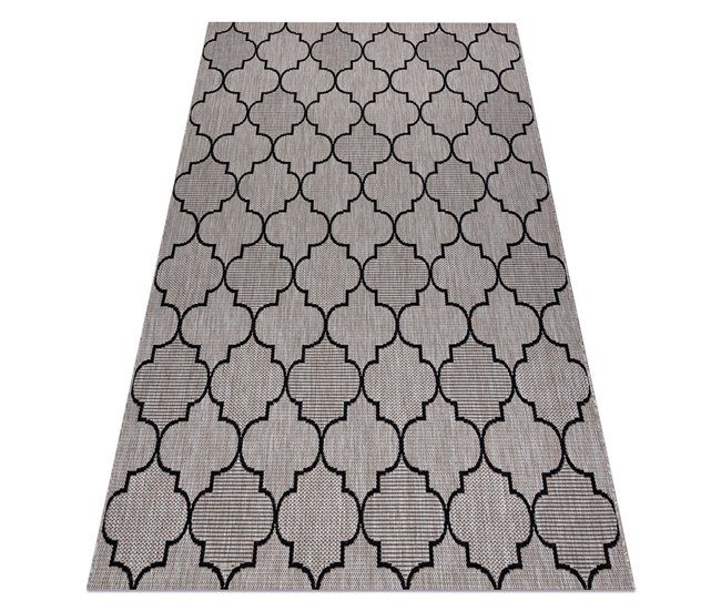 Alfombra de cuerda sisal FLOORLUX 20607 Espaldera marroquí 200x290 Gris
