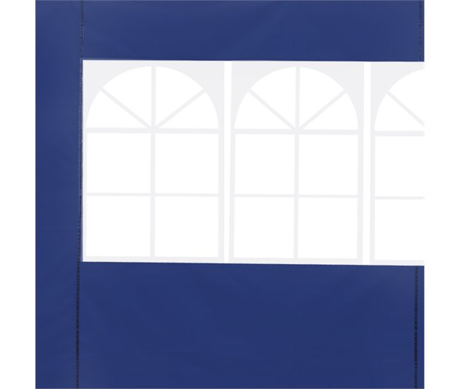 2 Paredes Parte Laterales Tela Oxford Outsunny 300x200 Azul