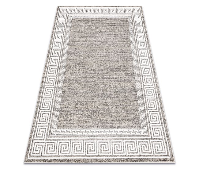 Alfombra MATEO 8033/944 Moderna griego marco estructural 140x190 Beige