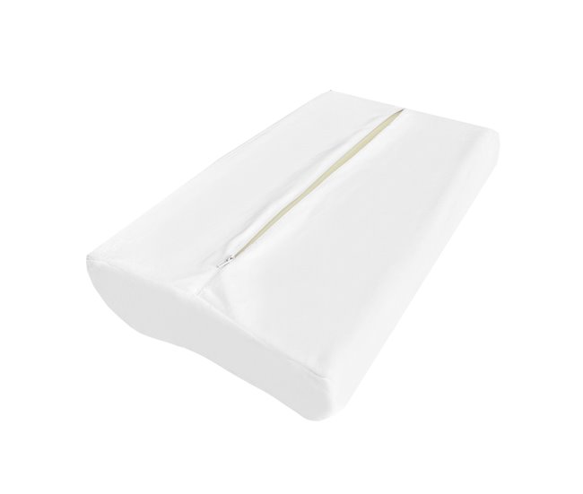Acomoda Textil – Almohada Viscoelástica Cervical para Cuello. Blanco
