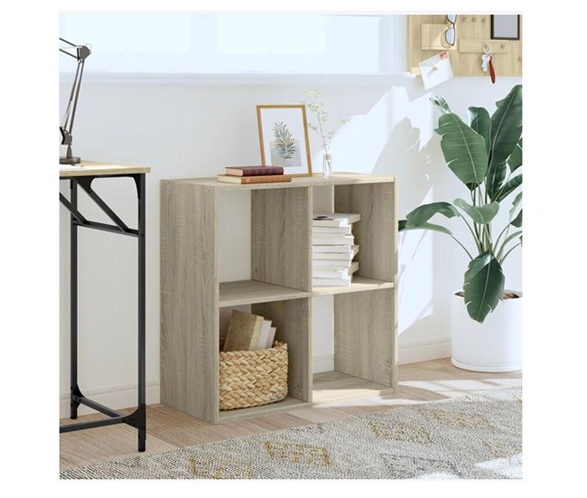 Acomoda Textil – Estantería para Pared y Suelo.(4 Cubos Cuadrada) 67 Blanco