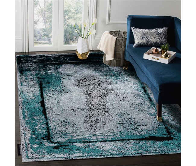 Alfombra DE LUXE moderna 624 Marco - Structural 180x270 Gris