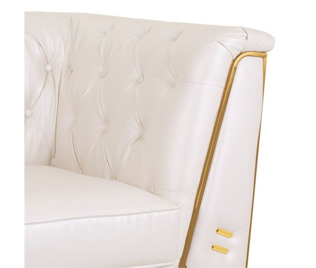 Sillón tapizado Blanco