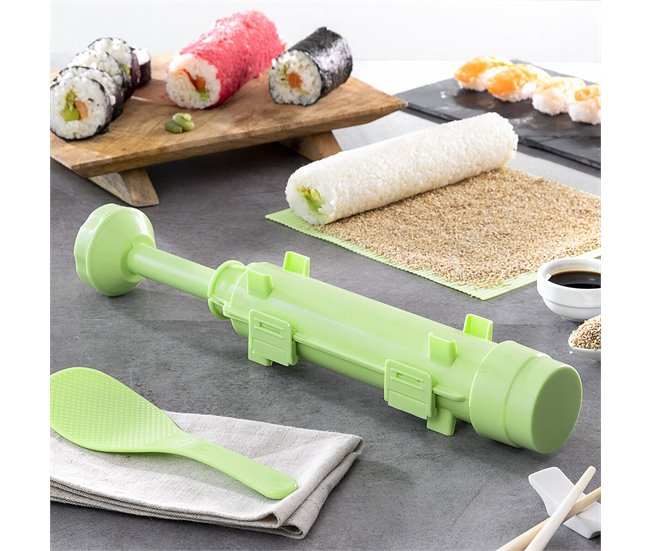 Set de Sushi con Recetas Verde