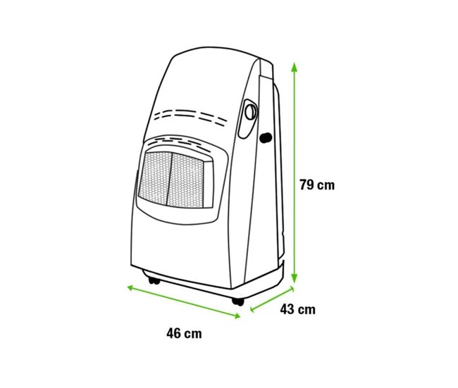 Estufa De Gas Variable Blue Flame VBF2 Gris