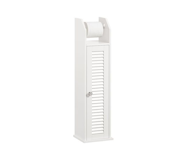 Soporte para Papel Higiénico de Baño BZR49-W SoBuy Blanco