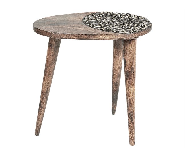 Beliani Conjunto de mesas KHETUA Marron