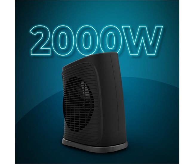 Cecotec Calefactor Eléctrico Bajo Consumo ReadyWarm 2050 Max Negro