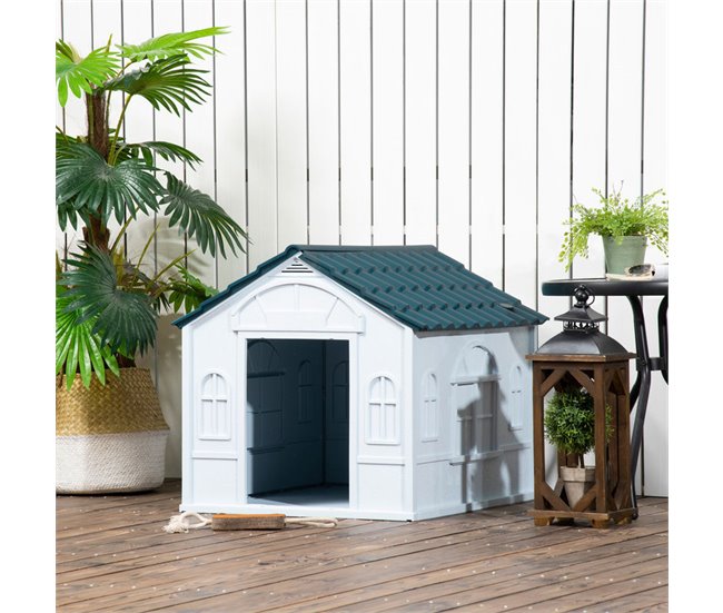 Caseta para Perros PP PawHut, mascotas - accesorios para perros Azul