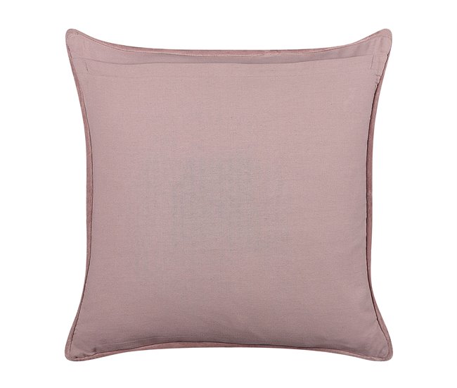 Beliani Cojín decorativo ROMNEYA Rosa